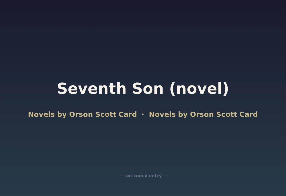 Seventh Son (novel)
