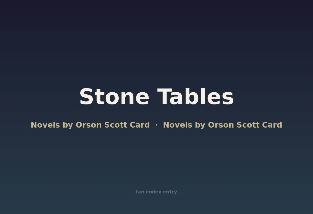 Stone Tables
