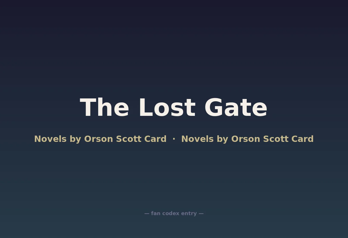 The Lost Gate