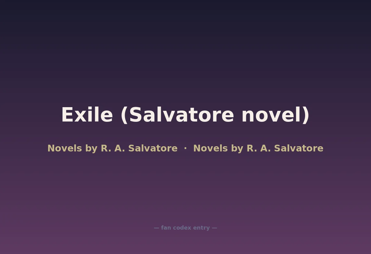 Exile (Salvatore novel)