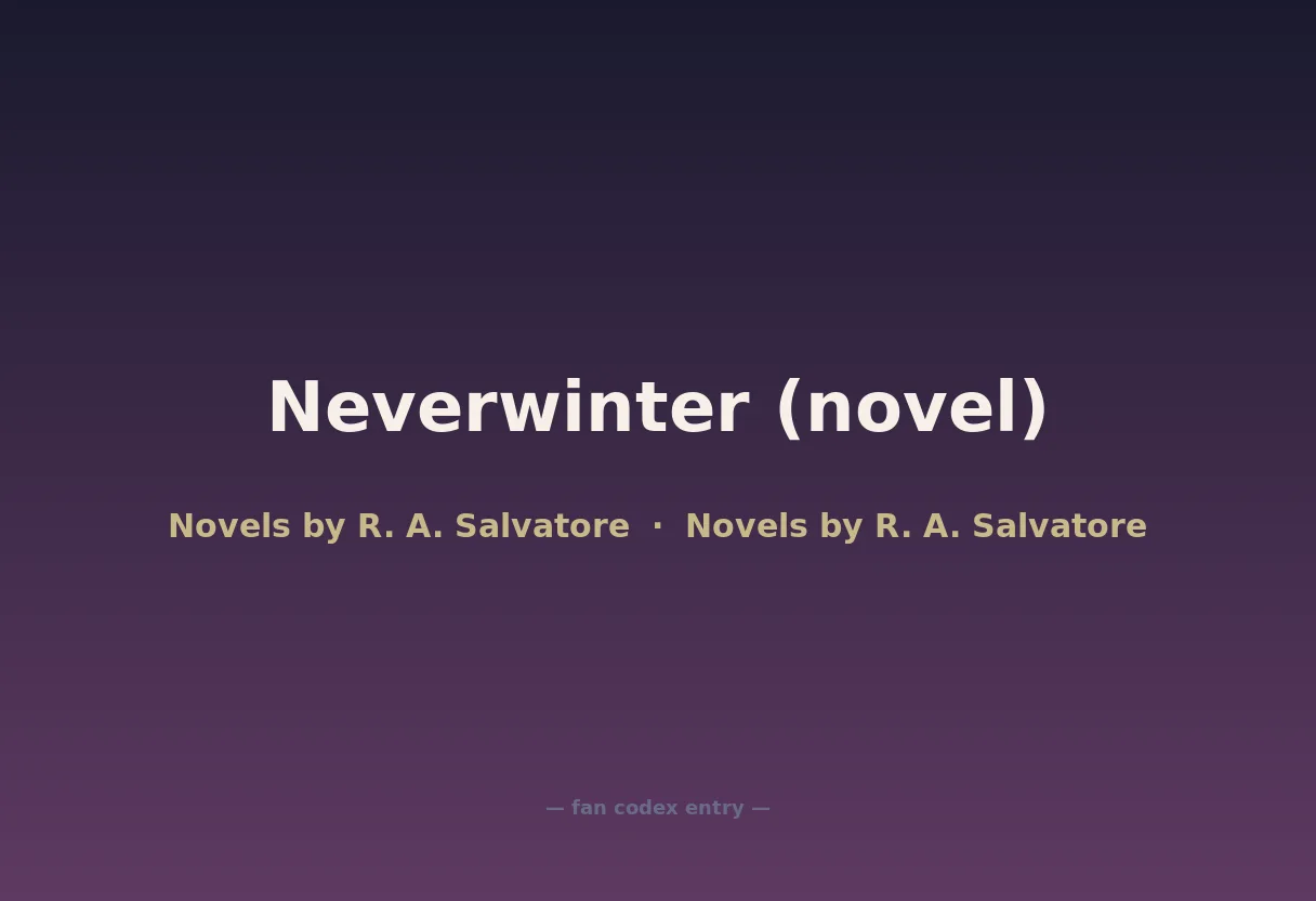 Neverwinter (novel)