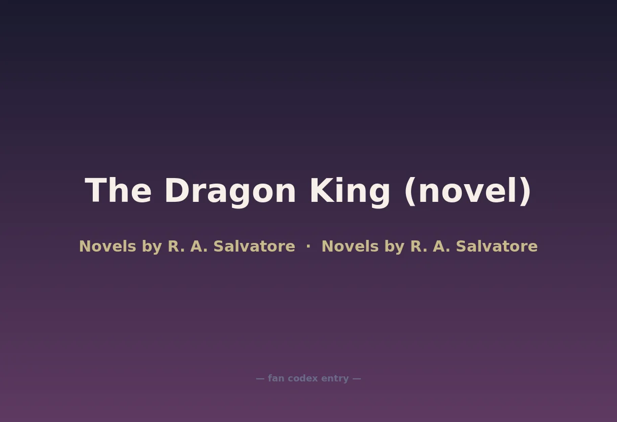 The Dragon King (novel)