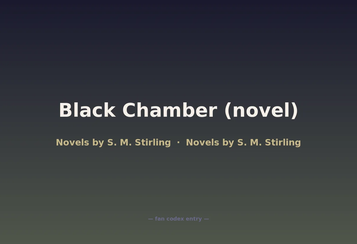 Black Chamber (novel)