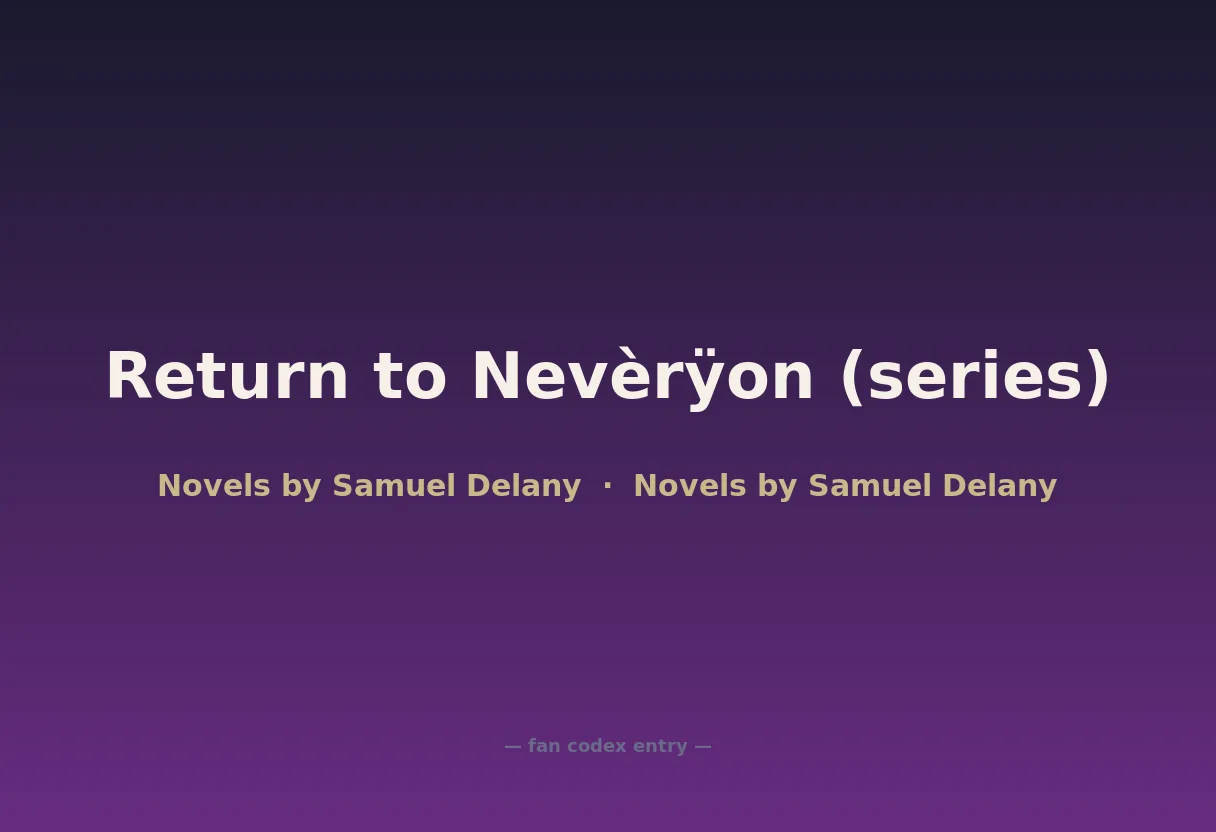 Return to Nevèrÿon (series)