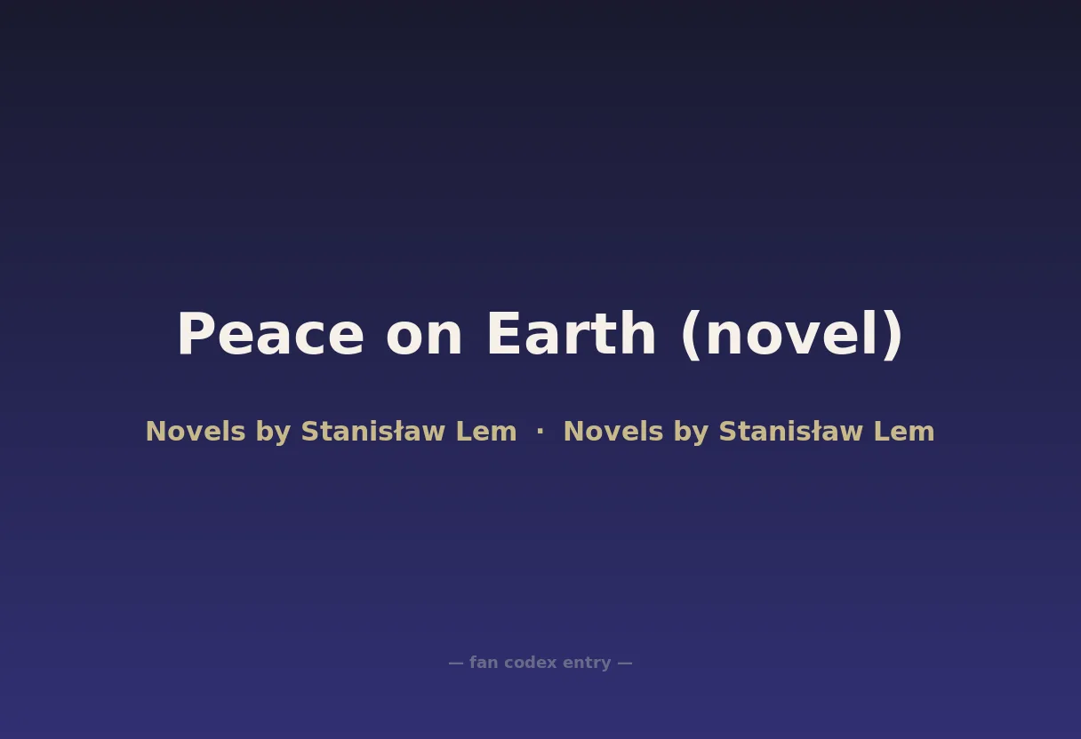 Peace on Earth (novel)