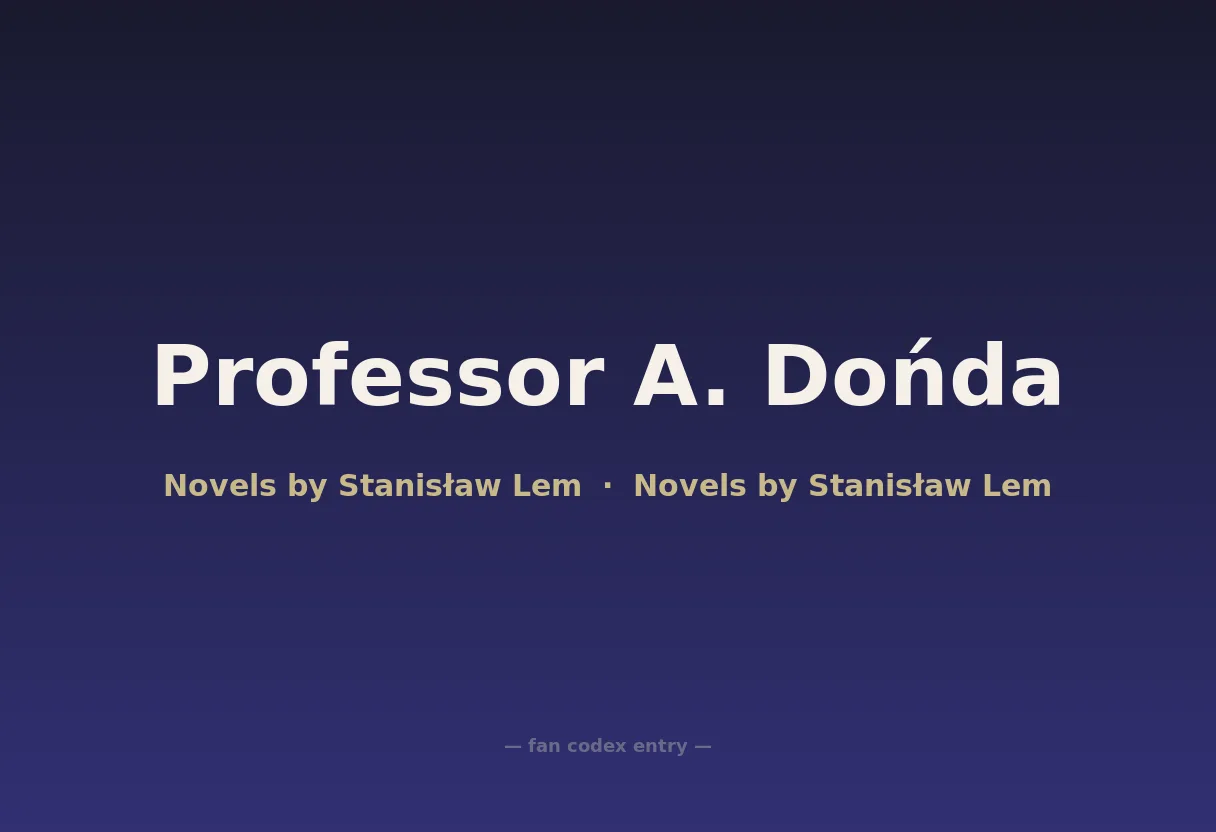 Professor A. Dońda
