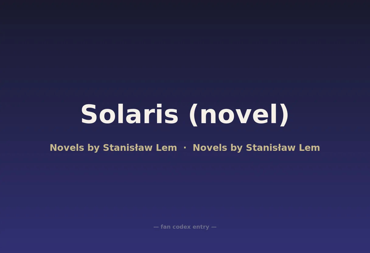 Solaris (novel)
