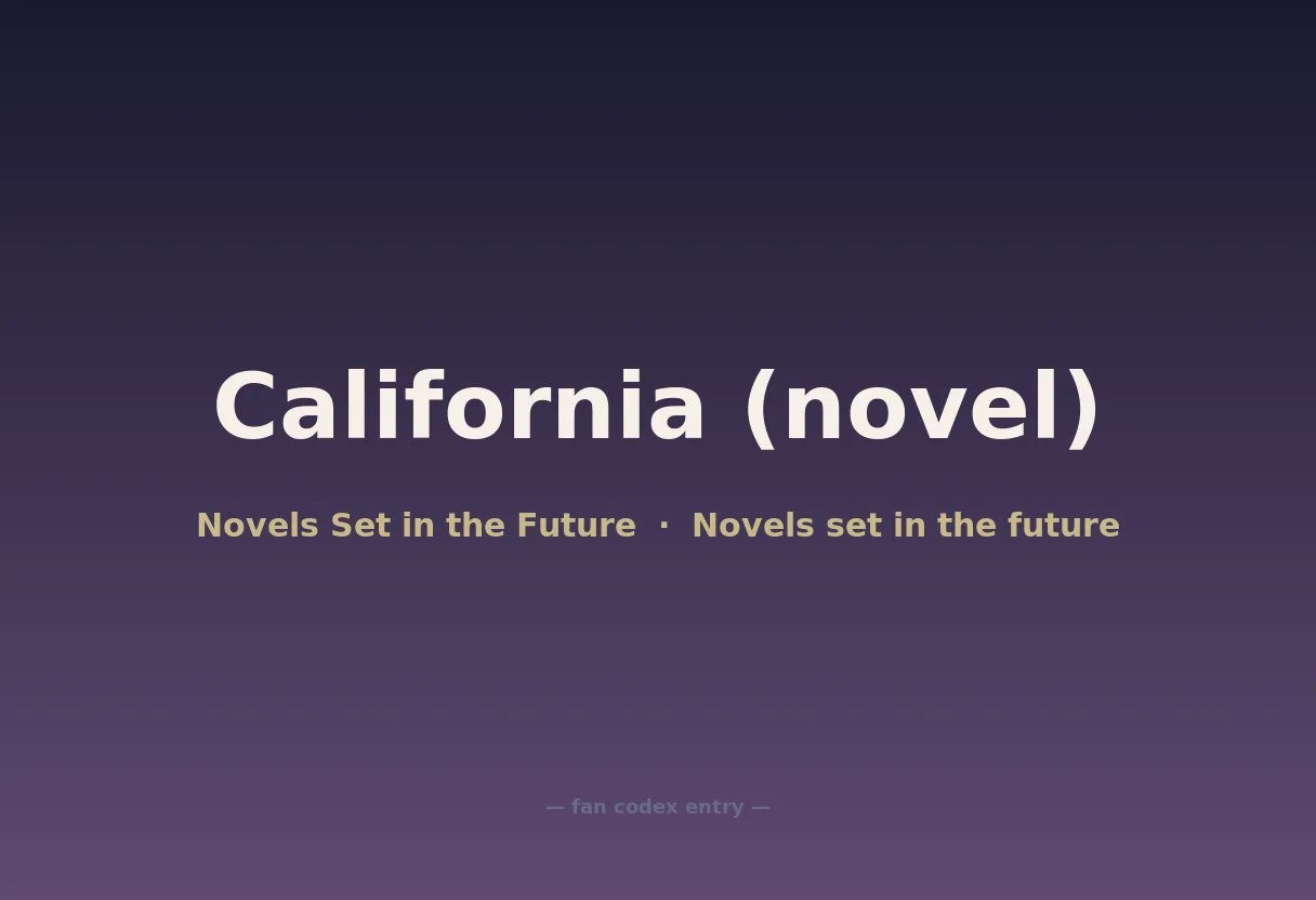 California (novel)