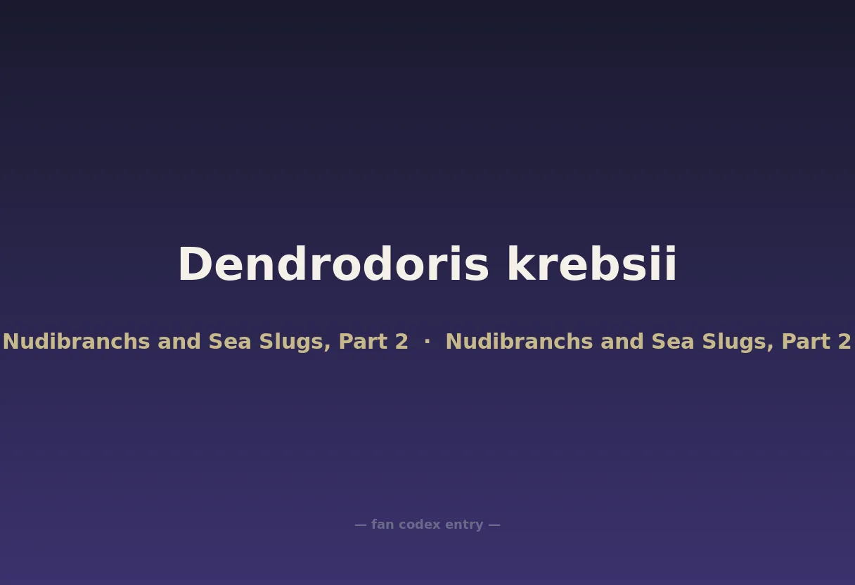 Dendrodoris krebsii