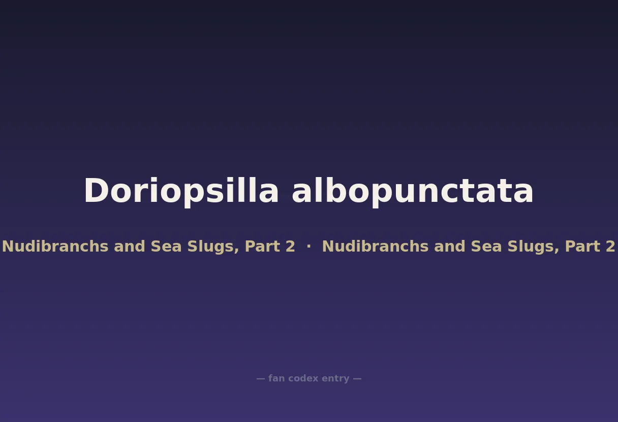 Doriopsilla albopunctata