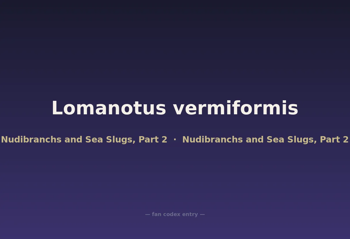 Lomanotus vermiformis