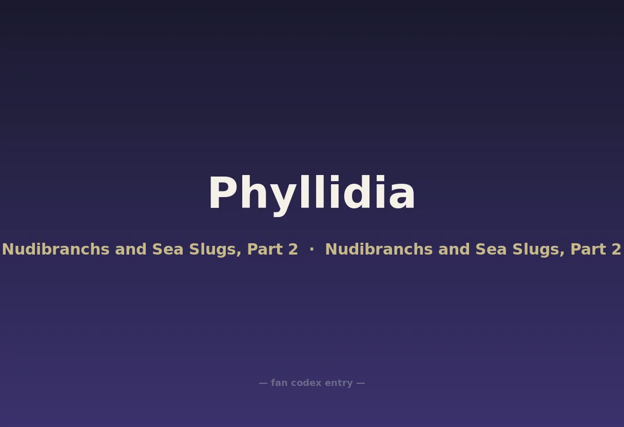 Phyllidia