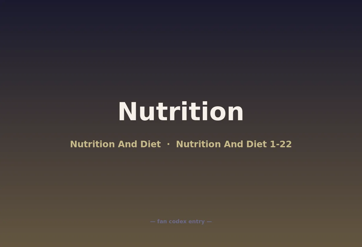 Nutrition