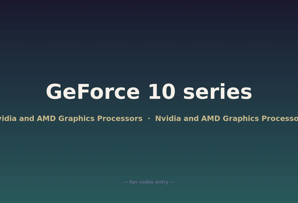 GeForce 10 series