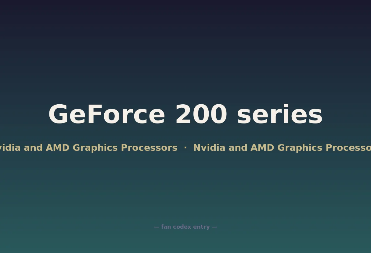 GeForce 200 series