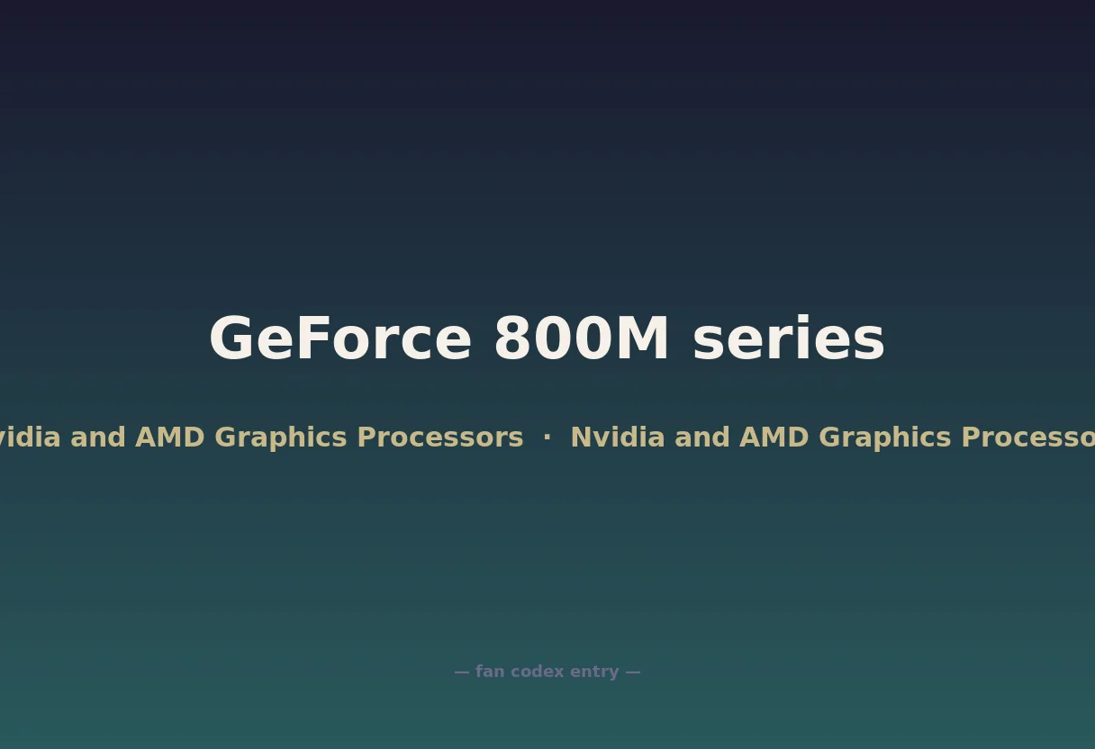 GeForce 800M series