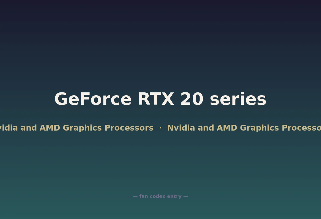 GeForce RTX 20 series