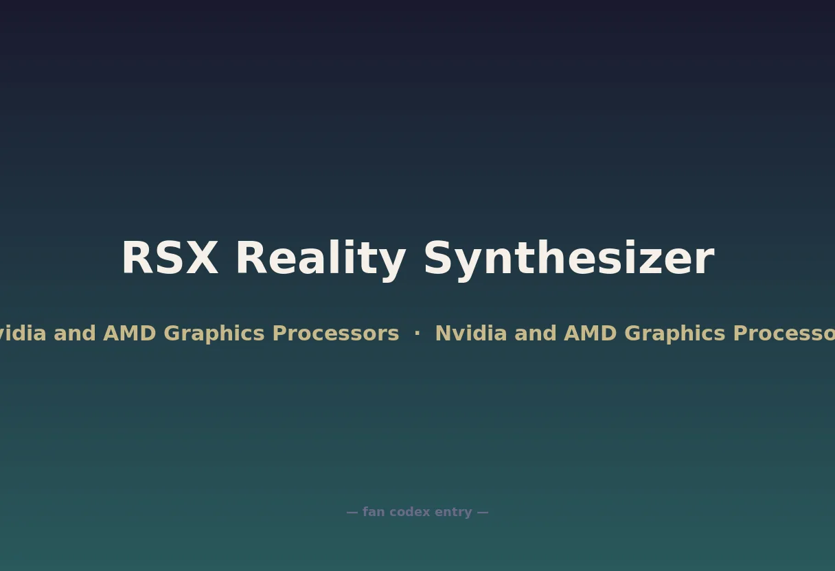 RSX Reality Synthesizer