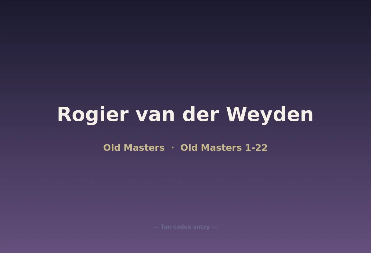 Rogier van der Weyden