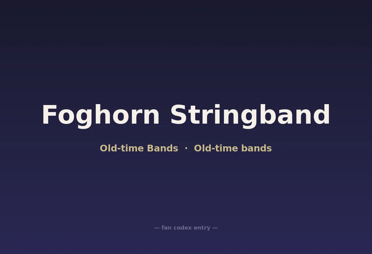 Foghorn Stringband
