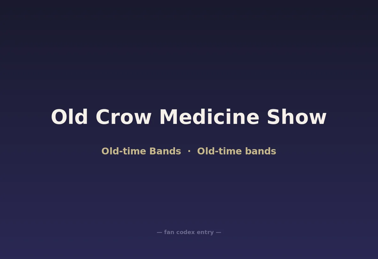 Old Crow Medicine Show