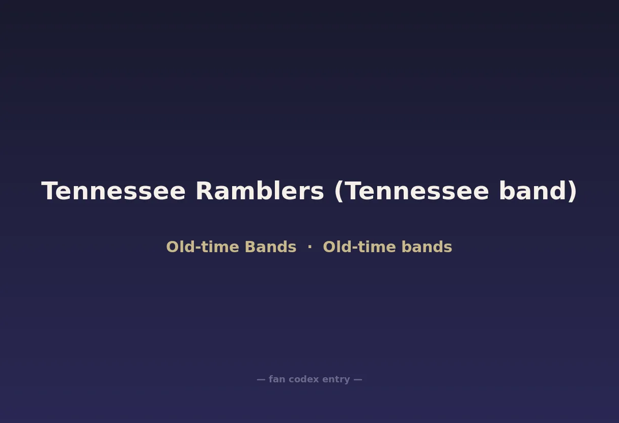 Tennessee Ramblers (Tennessee band)