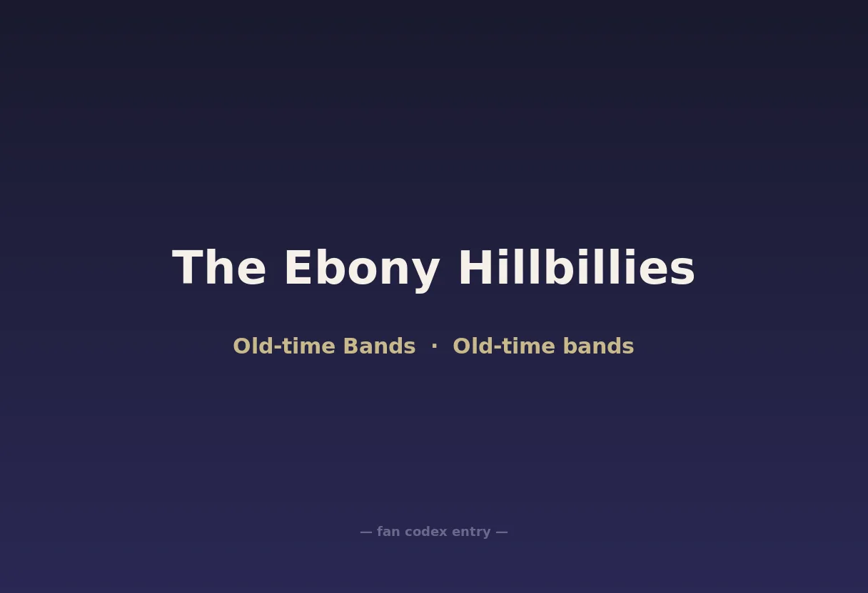 The Ebony Hillbillies