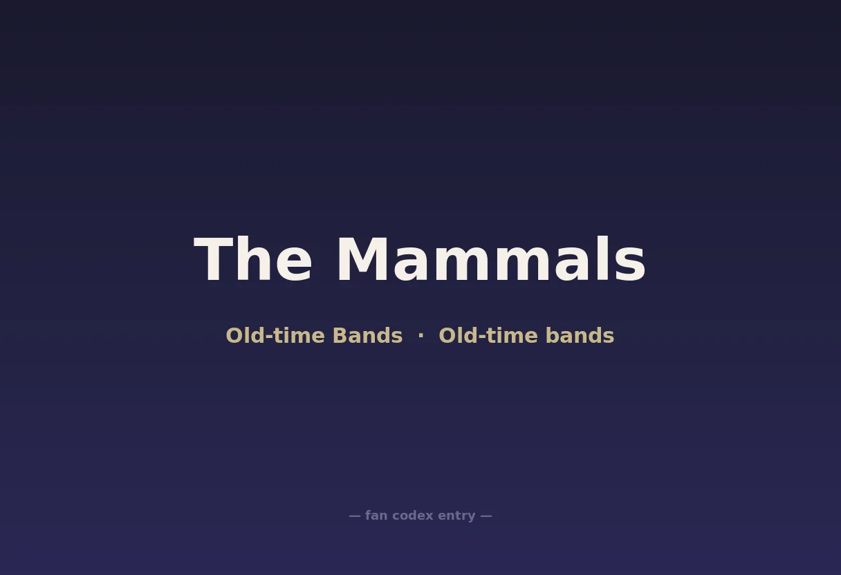 The Mammals