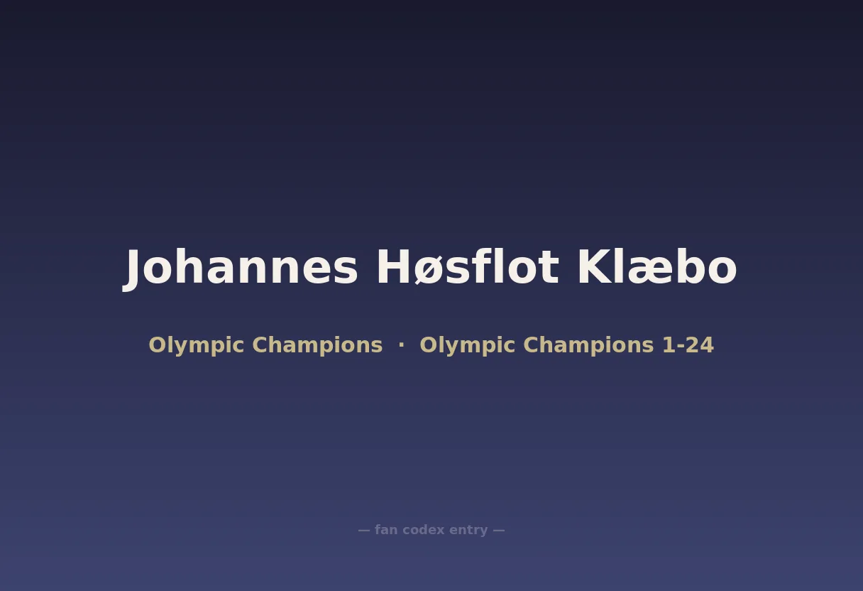 Johannes Høsflot Klæbo