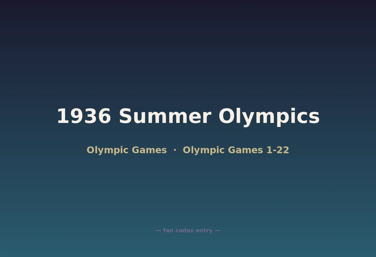 1936 Summer Olympics