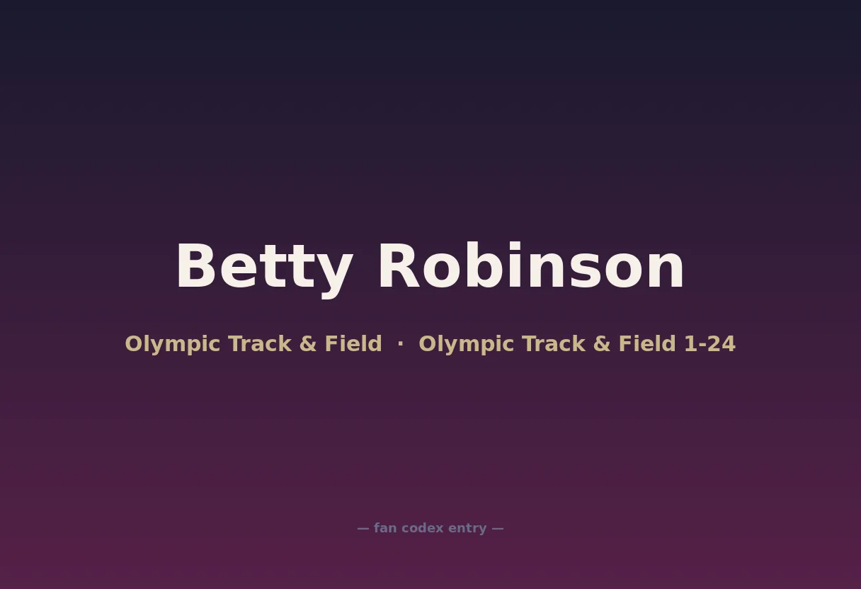 Betty Robinson