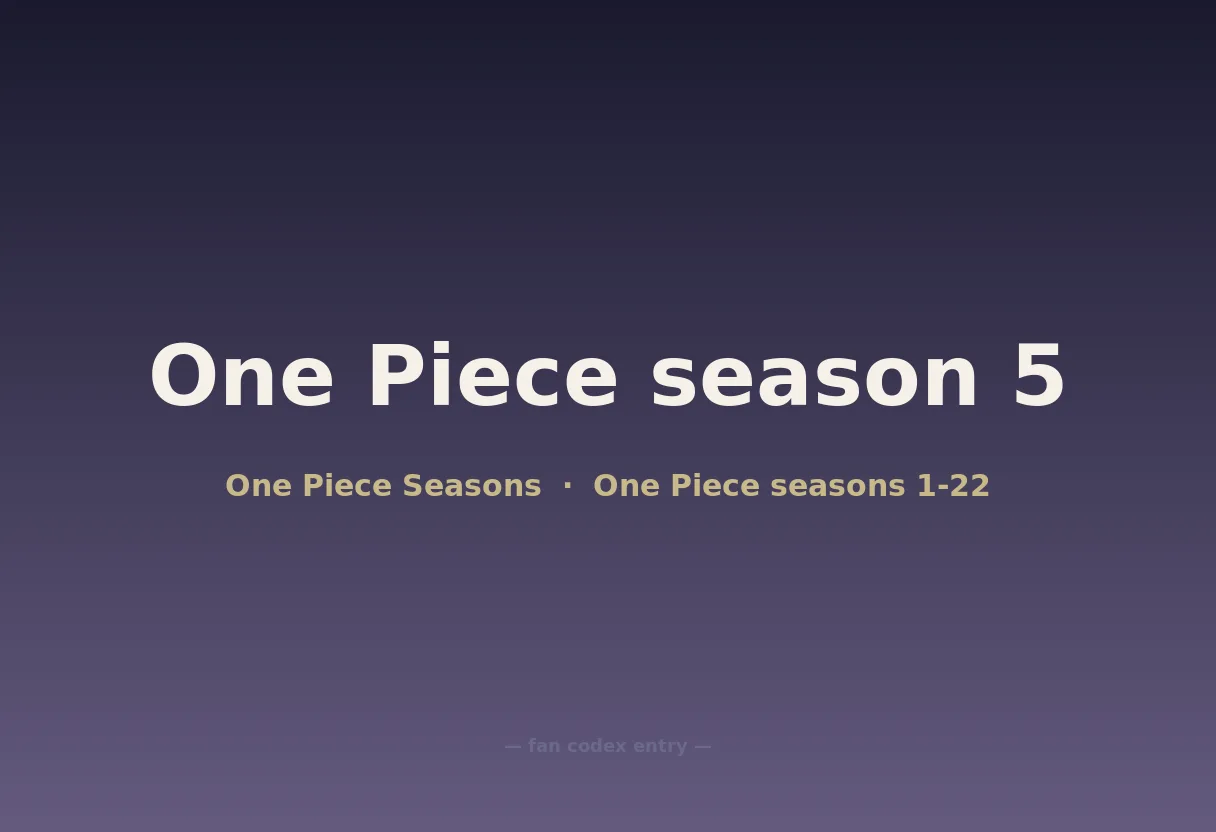 One Piece season 5