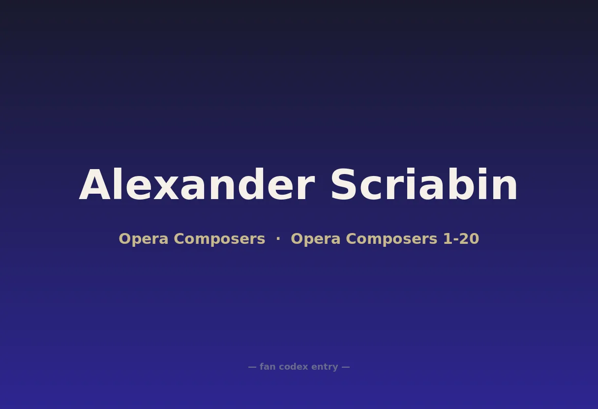 Alexander Scriabin