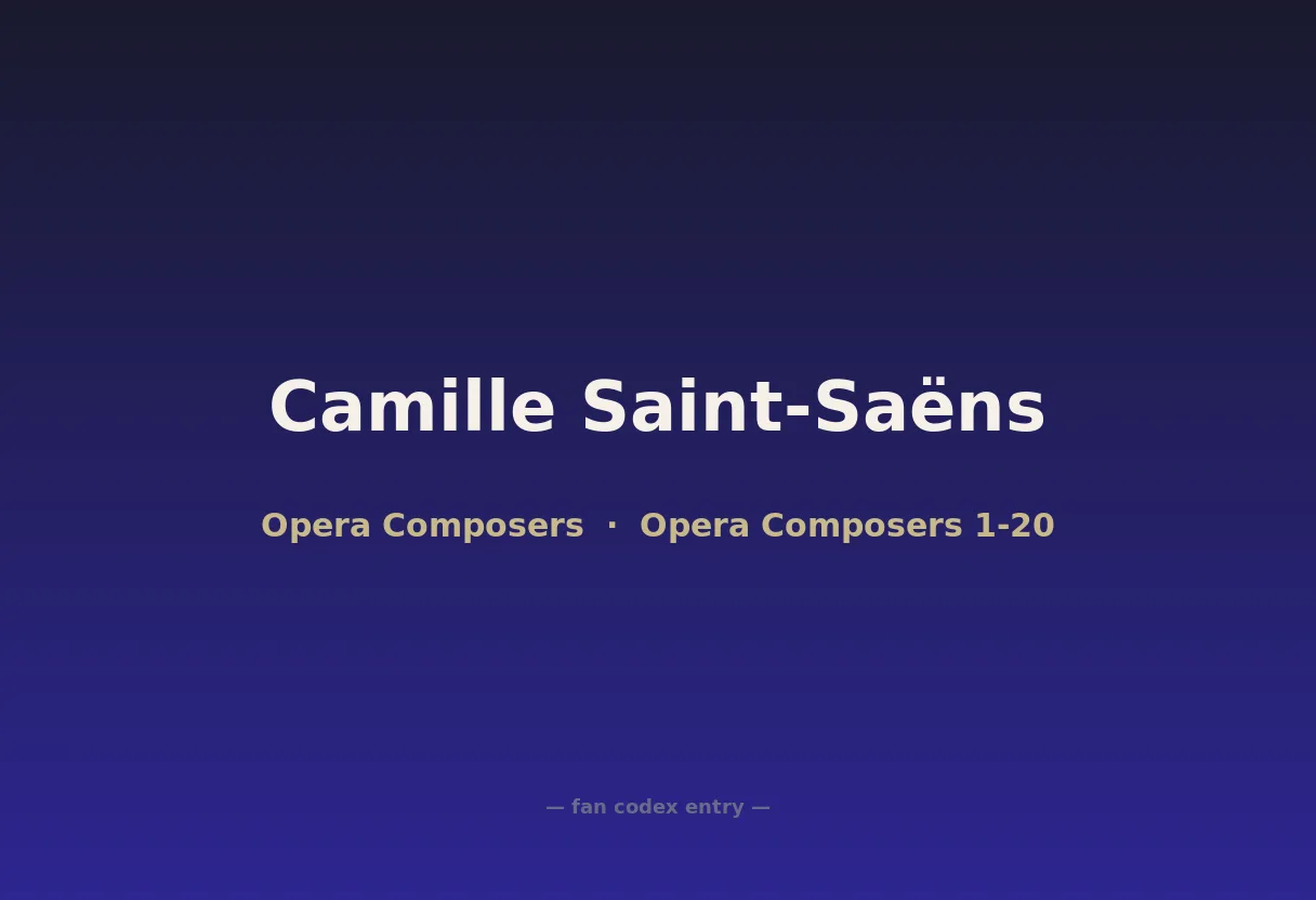 Camille Saint-Saëns