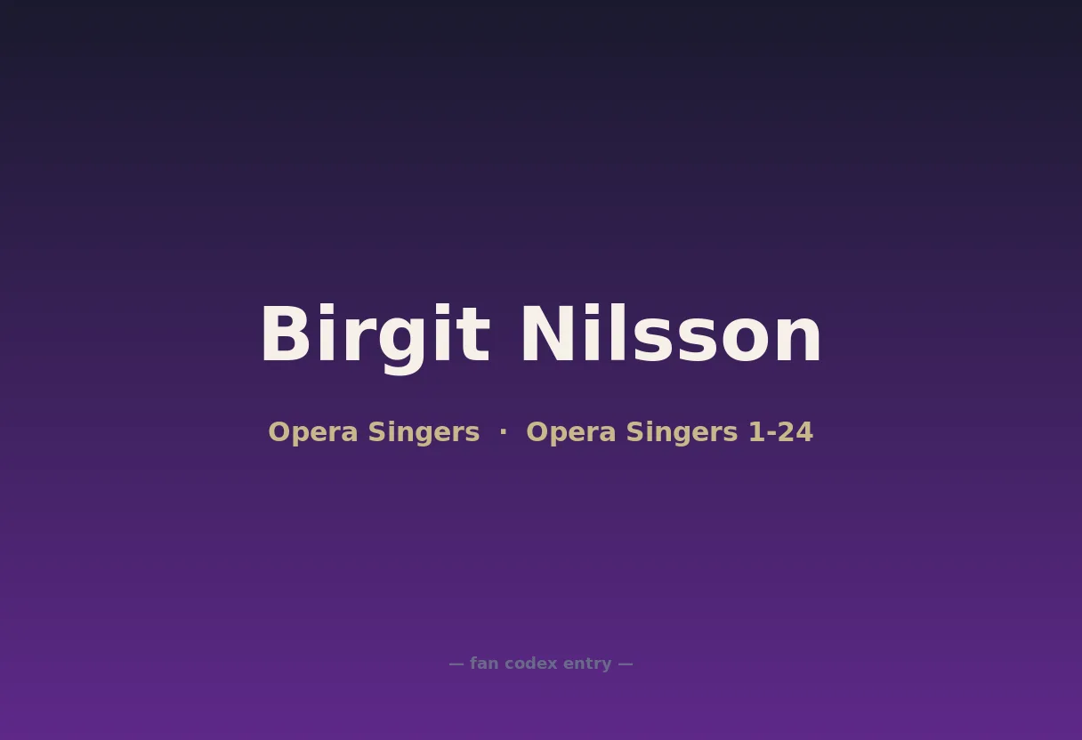 Birgit Nilsson