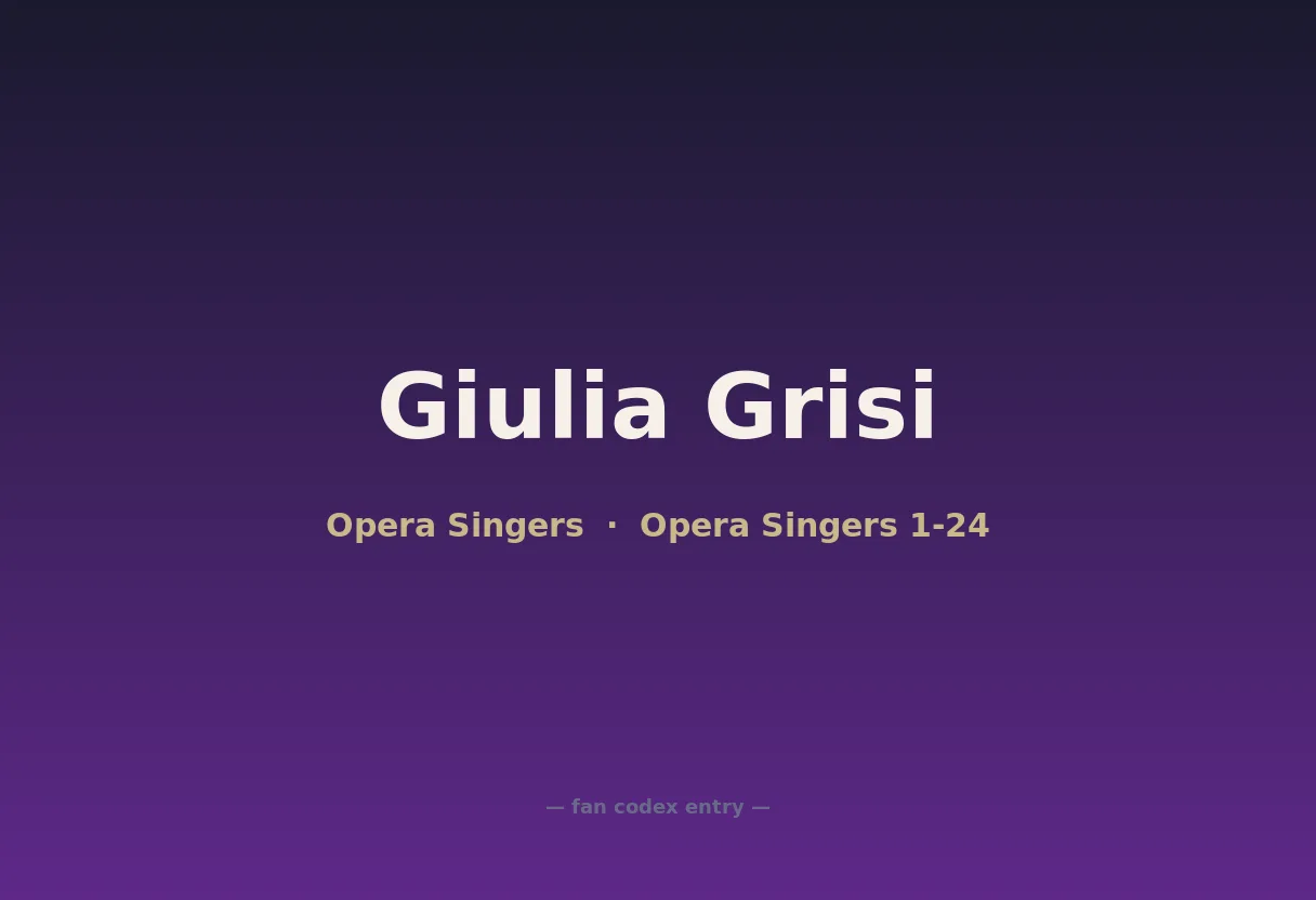Giulia Grisi