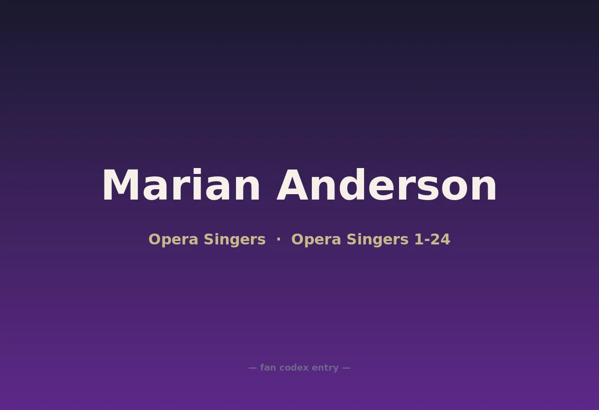 Marian Anderson
