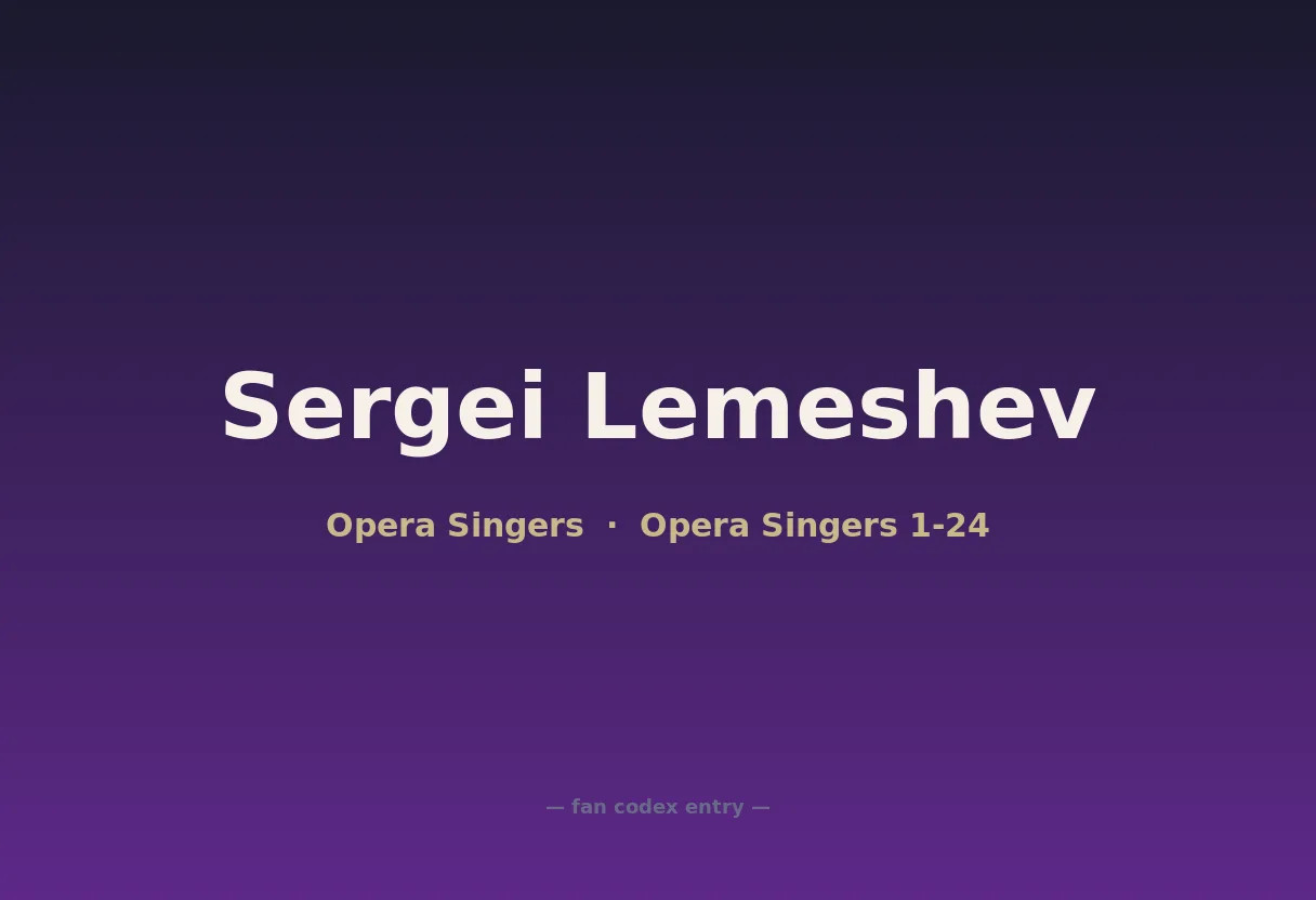 Sergei Lemeshev