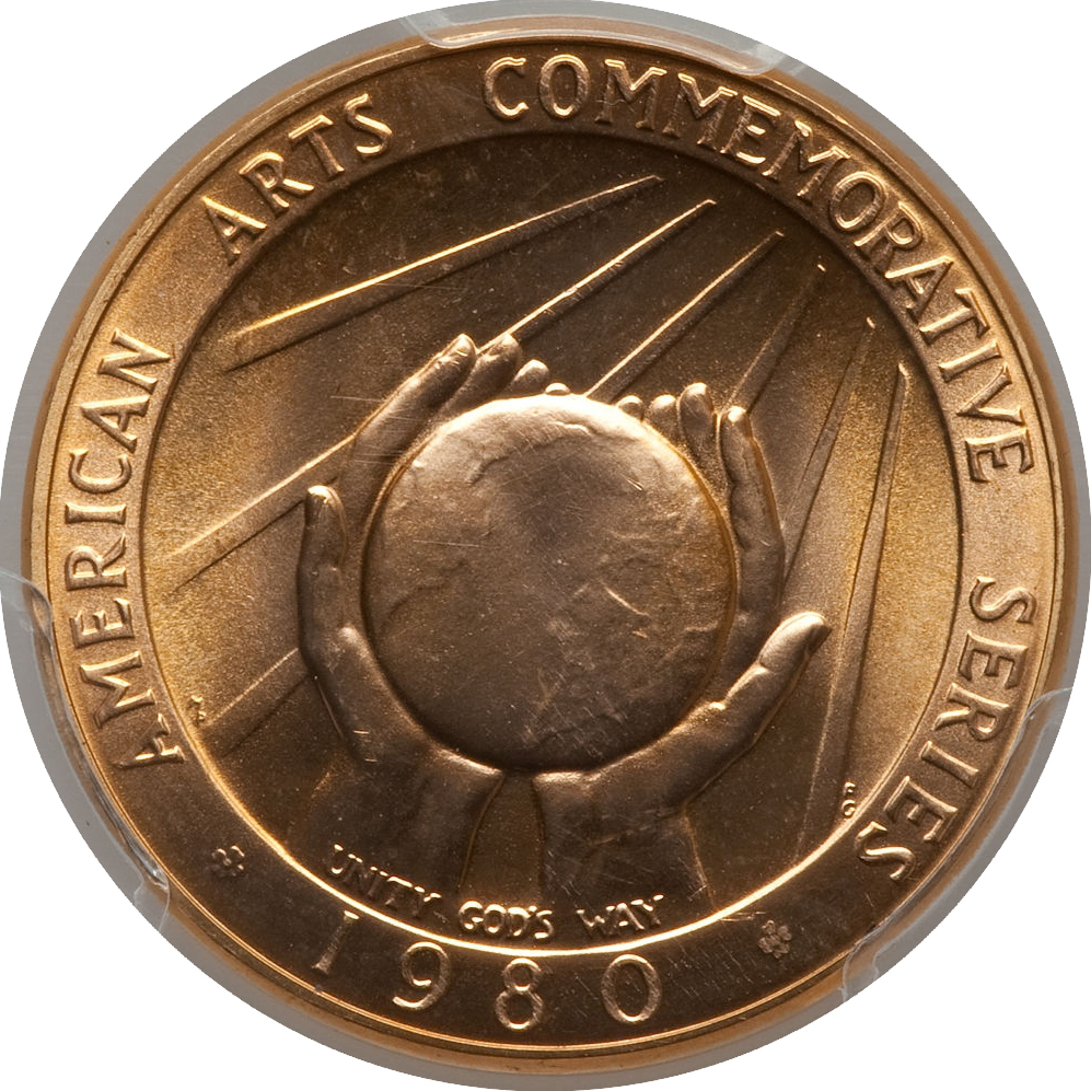 Marian Anderson Half-Ounce Gold Medal (rev)