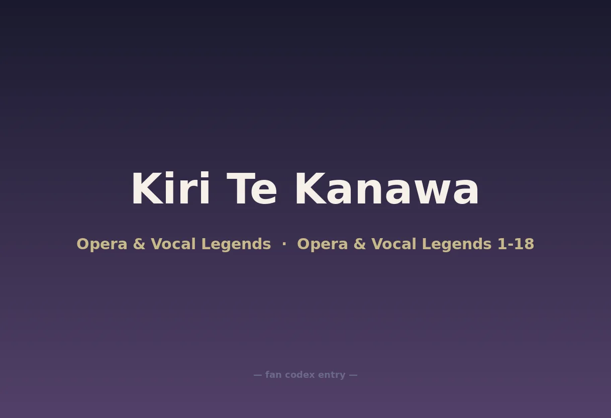 Kiri Te Kanawa