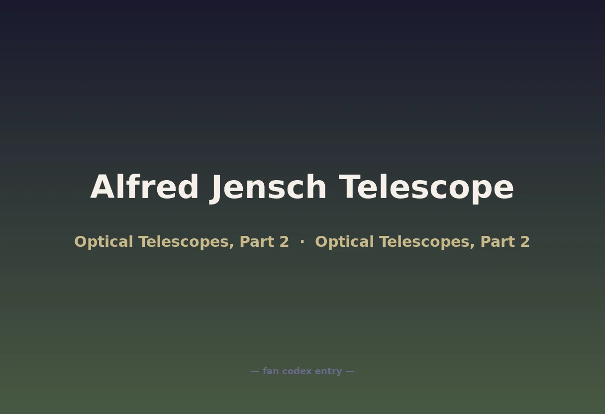 Alfred Jensch Telescope