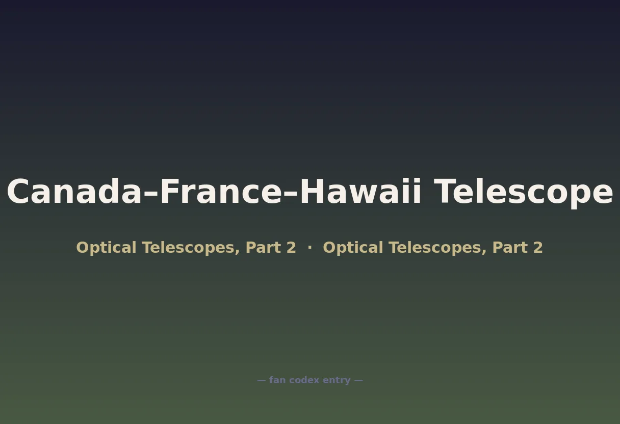 Canada–France–Hawaii Telescope