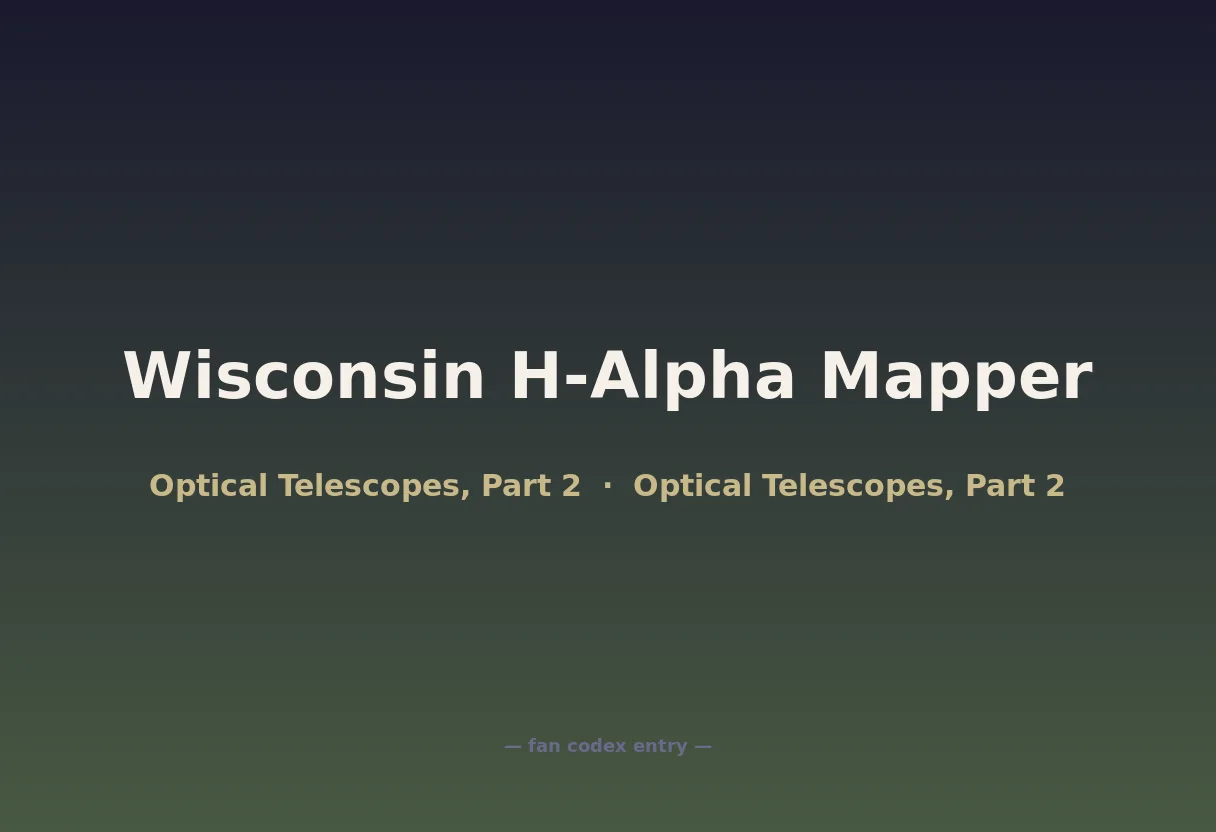 Wisconsin H-Alpha Mapper