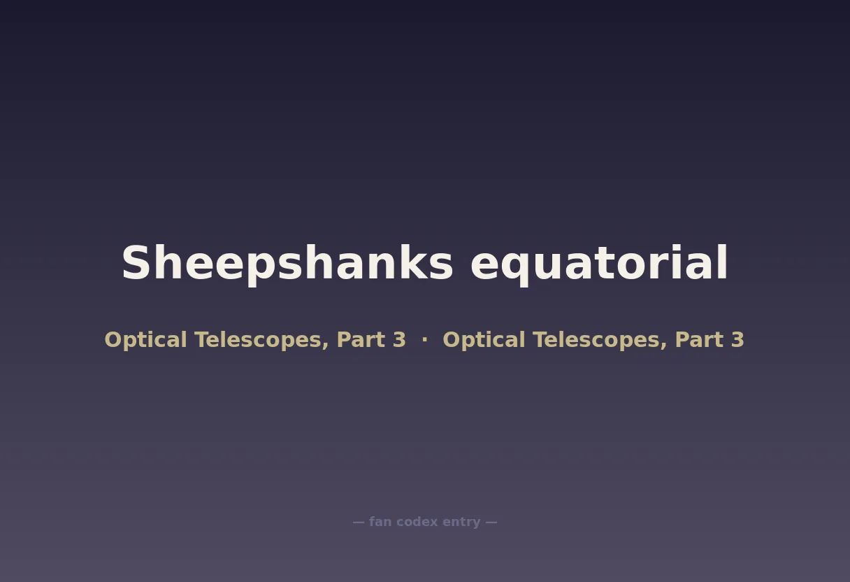 Sheepshanks equatorial