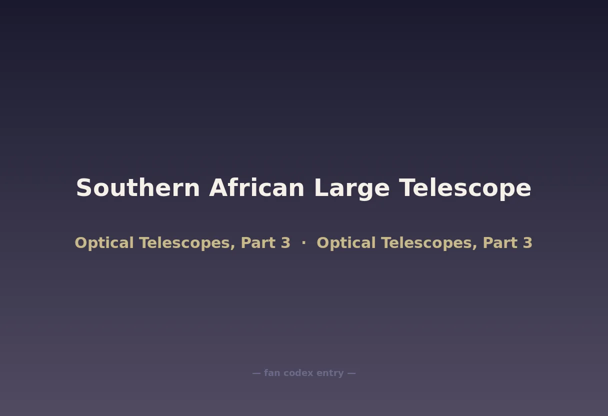 Southern African Large Telescope
