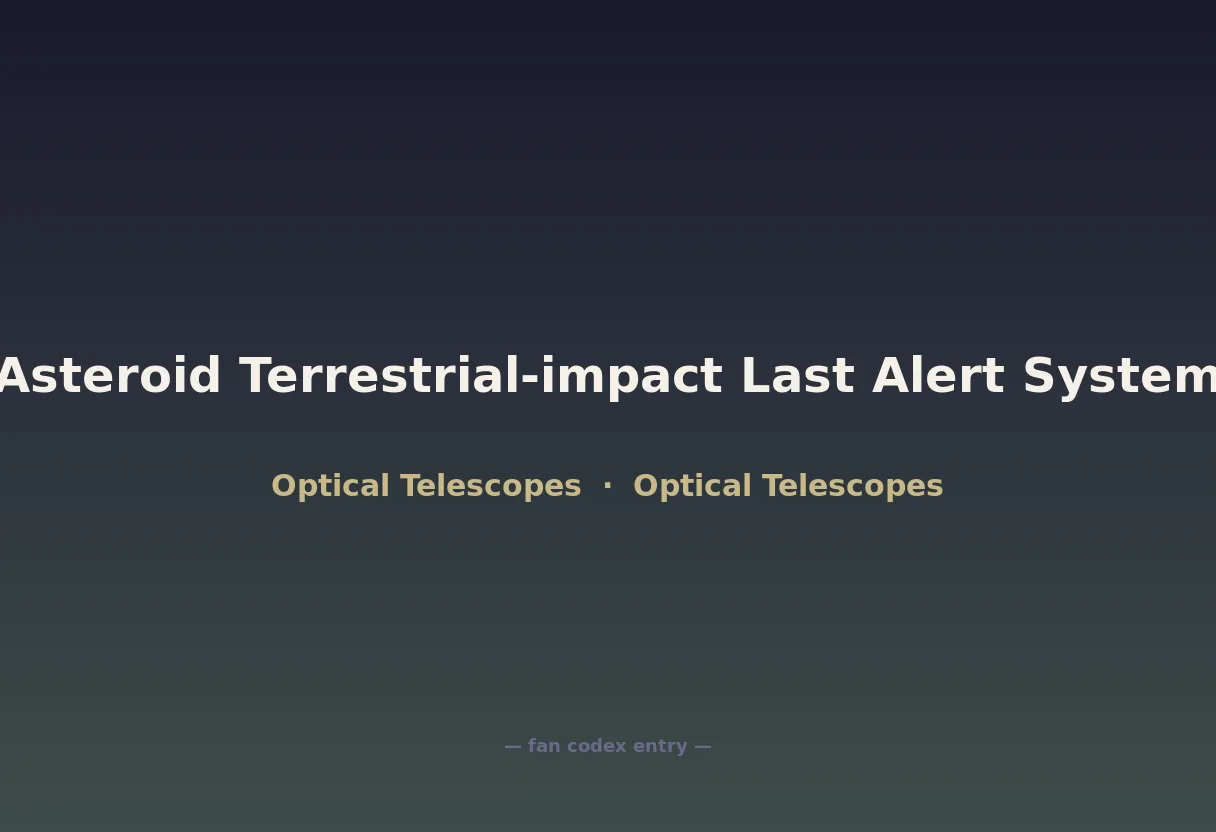 Asteroid Terrestrial-impact Last Alert System