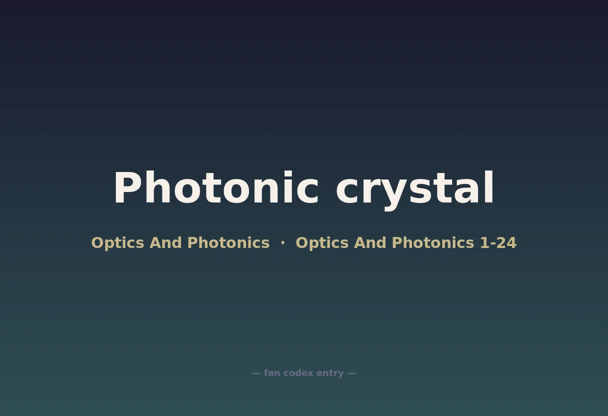 Photonic crystal