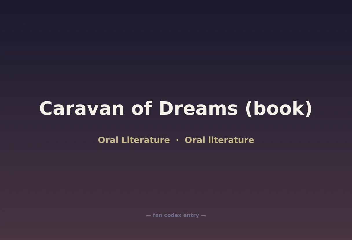 Caravan of Dreams (book)