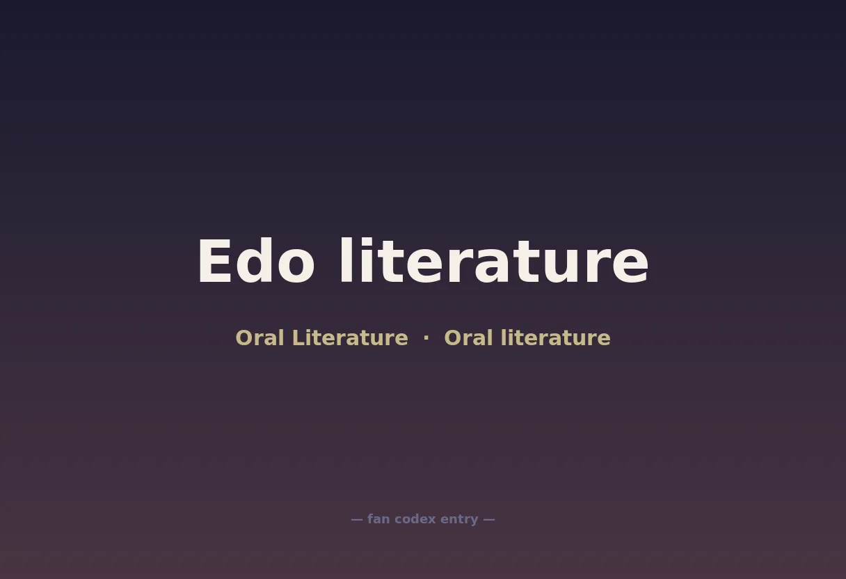 Edo literature