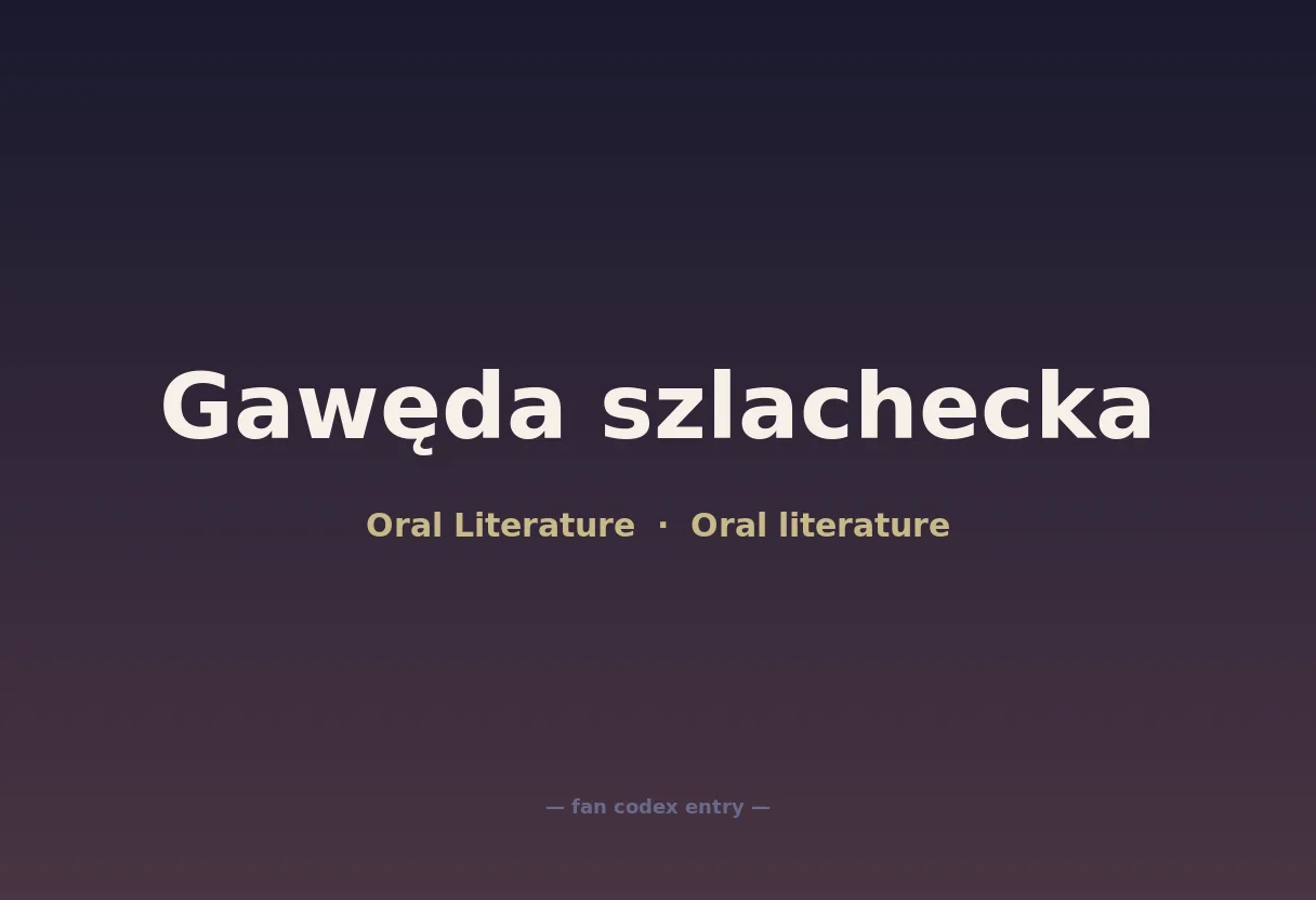 Gawęda szlachecka